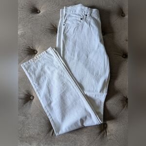 White Casual Pants